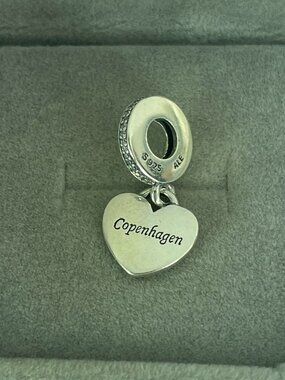 Pandora Copenhagen Heart Charm Pendant|S925 Sterling Silver Jewelry